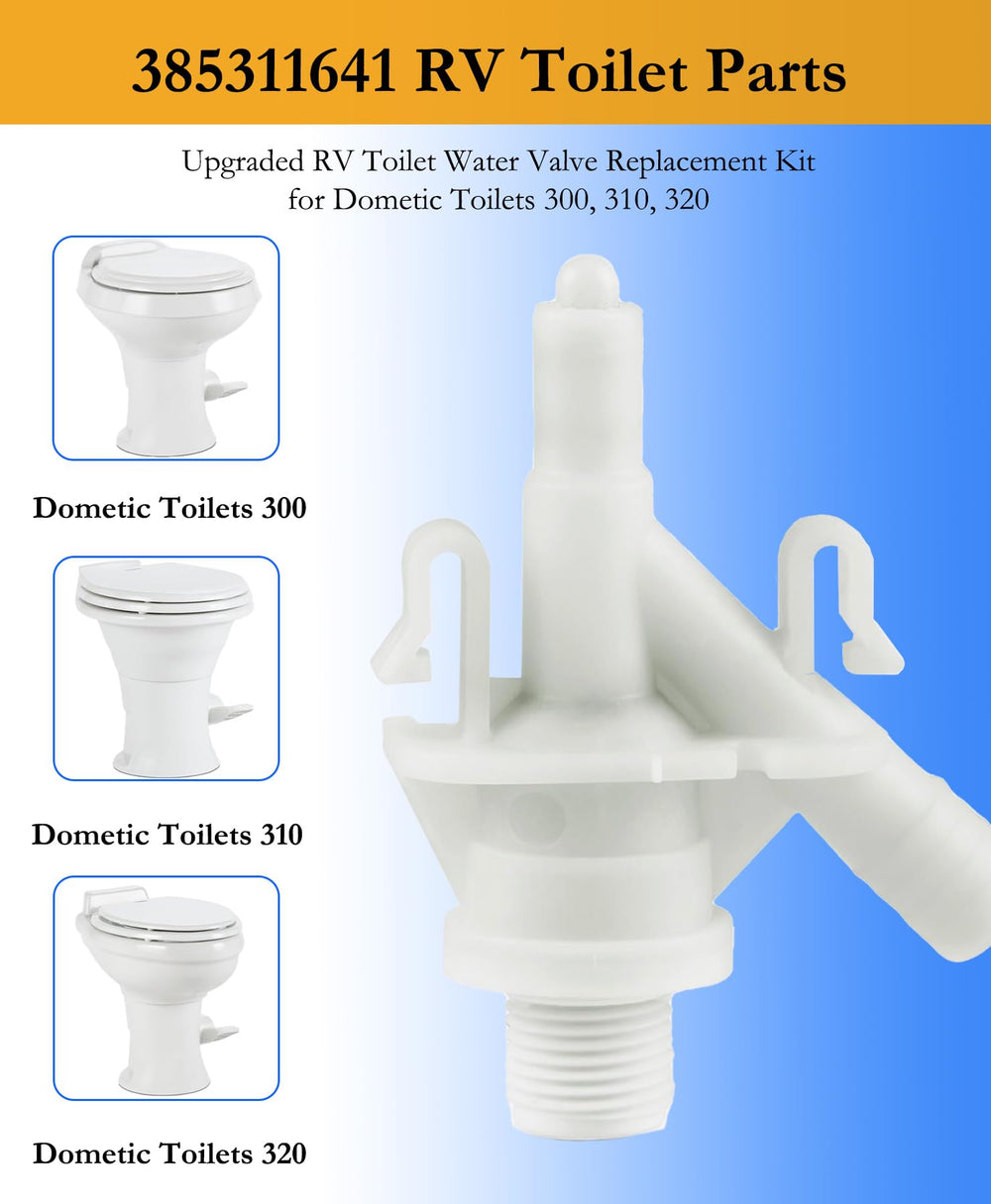 TeegRoow valve replacement kit side view, durable ABS construction for RV reliability