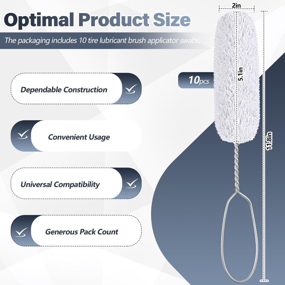 Teenyyou tire lube brush applicator swab with 11.8-inch long handle for reach and precision.