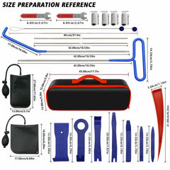 Tekeviss tools organized in portable carry bag for quick maintenance