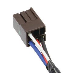 Tekonsha 303500 wiring with braided nylon protection guards against nicks and heat.