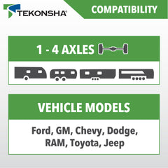 Complete Tekonsha P2 brake controller kit with mounting hardware
