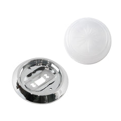 Telfair dome light kit installation image showing quick, tool-free replacement.