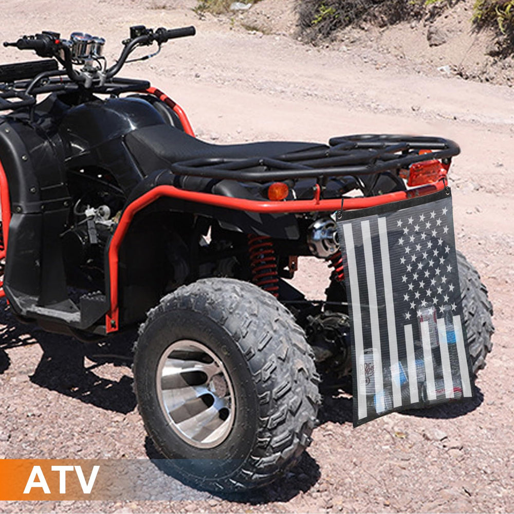 Telimocy trash bag folds flat for compact storage on trails.