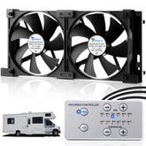 Tellingyou dual-fans RV fridge vent improves airflow for quick cooling