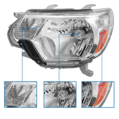 Telpo Tacoma 2012-2015 headlight lens with anti-yellowing technology for lasting clarity