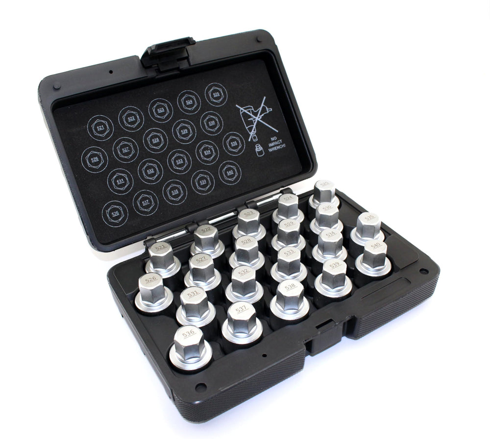 TEMO lug nut keys with manganese phosphate coating for durability and corrosion resistance.