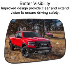 Tempsnow right-side mirror glass with OEM-like mounting for seamless swap