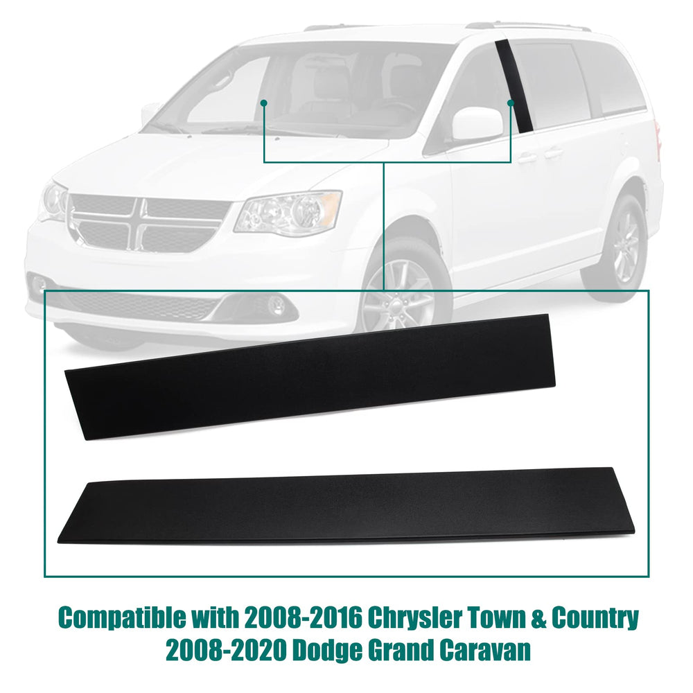 TEMSONE 926-446 passenger-side front pillar trim with seamless integration.
