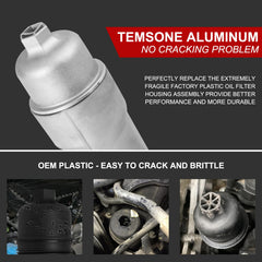 TEMSONE aluminum cap detail highlights precision fit and corrosion resistance