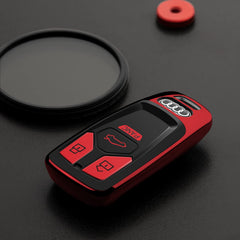Tengare Audi key fob cover on key demonstrates precise fit