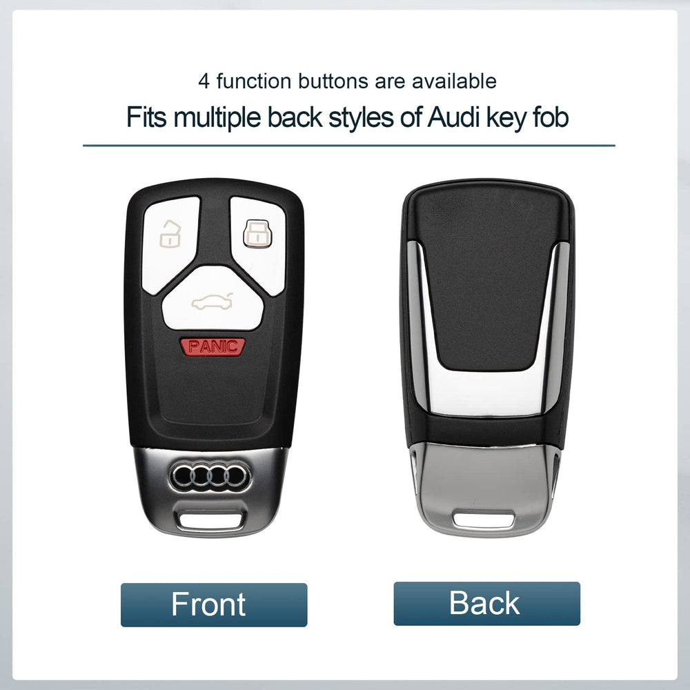 Tengare pink Audi key fob cover, packaging, ready to install with easy-fit design.