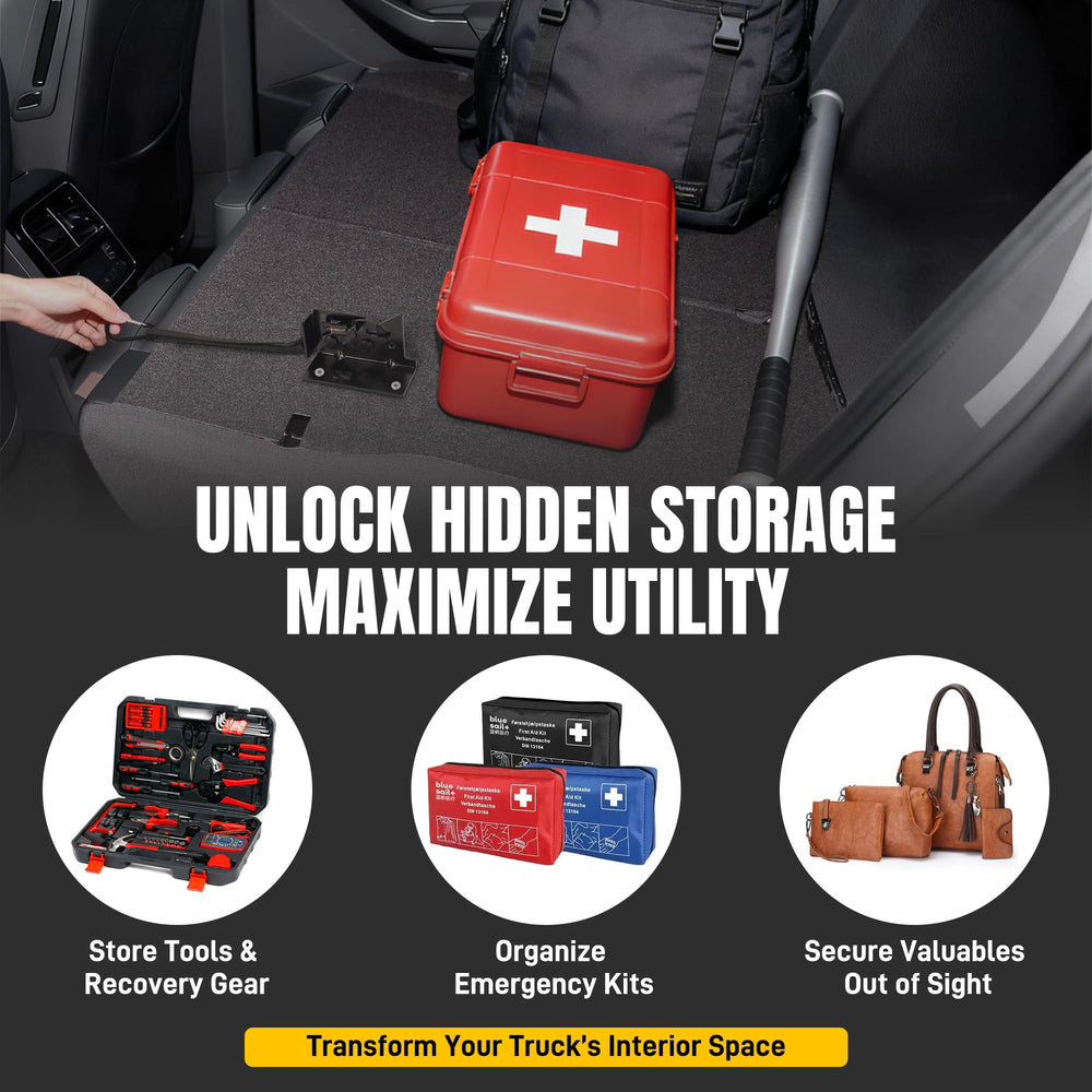 TENGBASE interior upgrade unlocks rear-seat storage space for gear.