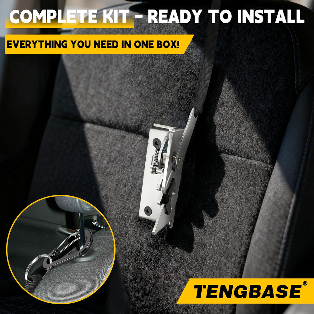 TENGBASE hidden storage access behind Ford seats for organized tools