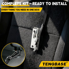 TENGBASE hidden storage access behind Ford seats for organized tools
