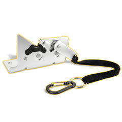 TENGBASE rear seat release kit for Ford trucks showing quick access to hidden storage behind seats