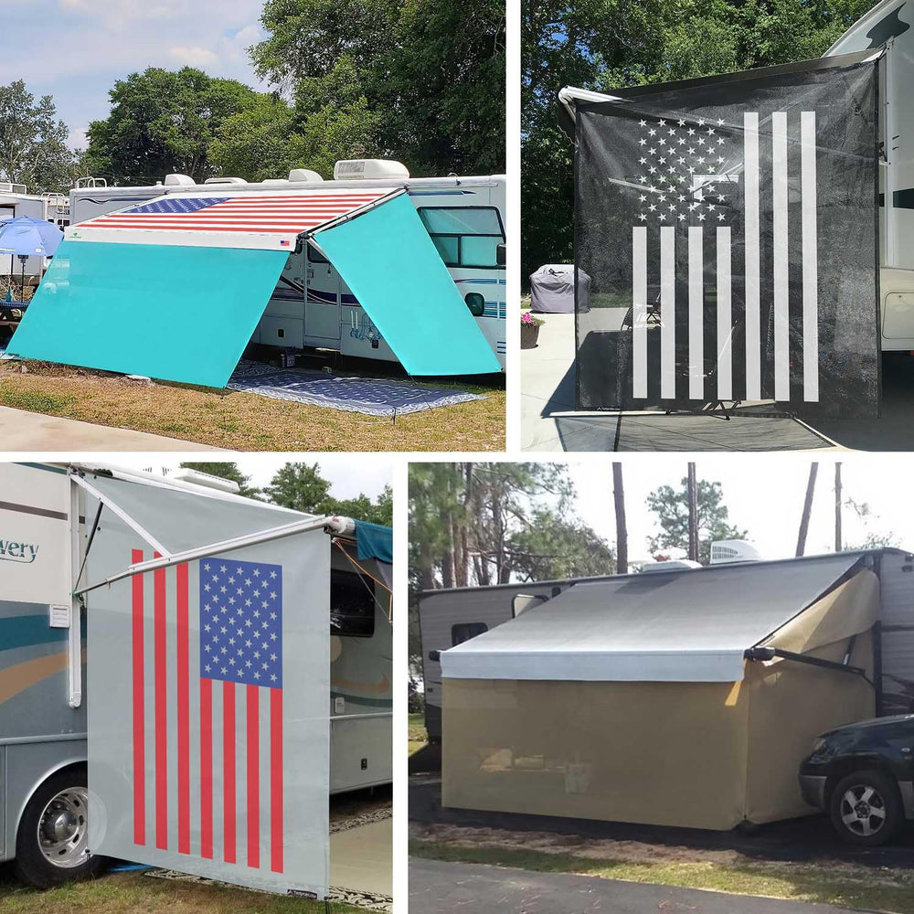 Tentproinc 7-foot shade fits most awnings for versatility.