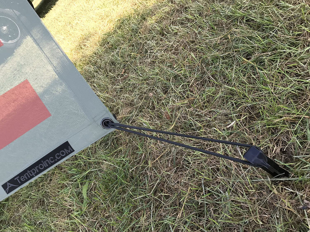 Tentproinc wind-reduction shade adds stability during crosswinds.