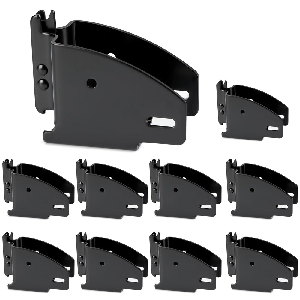 TENVONE E-Track wood beam end socket front view for sturdy cargo organization.
