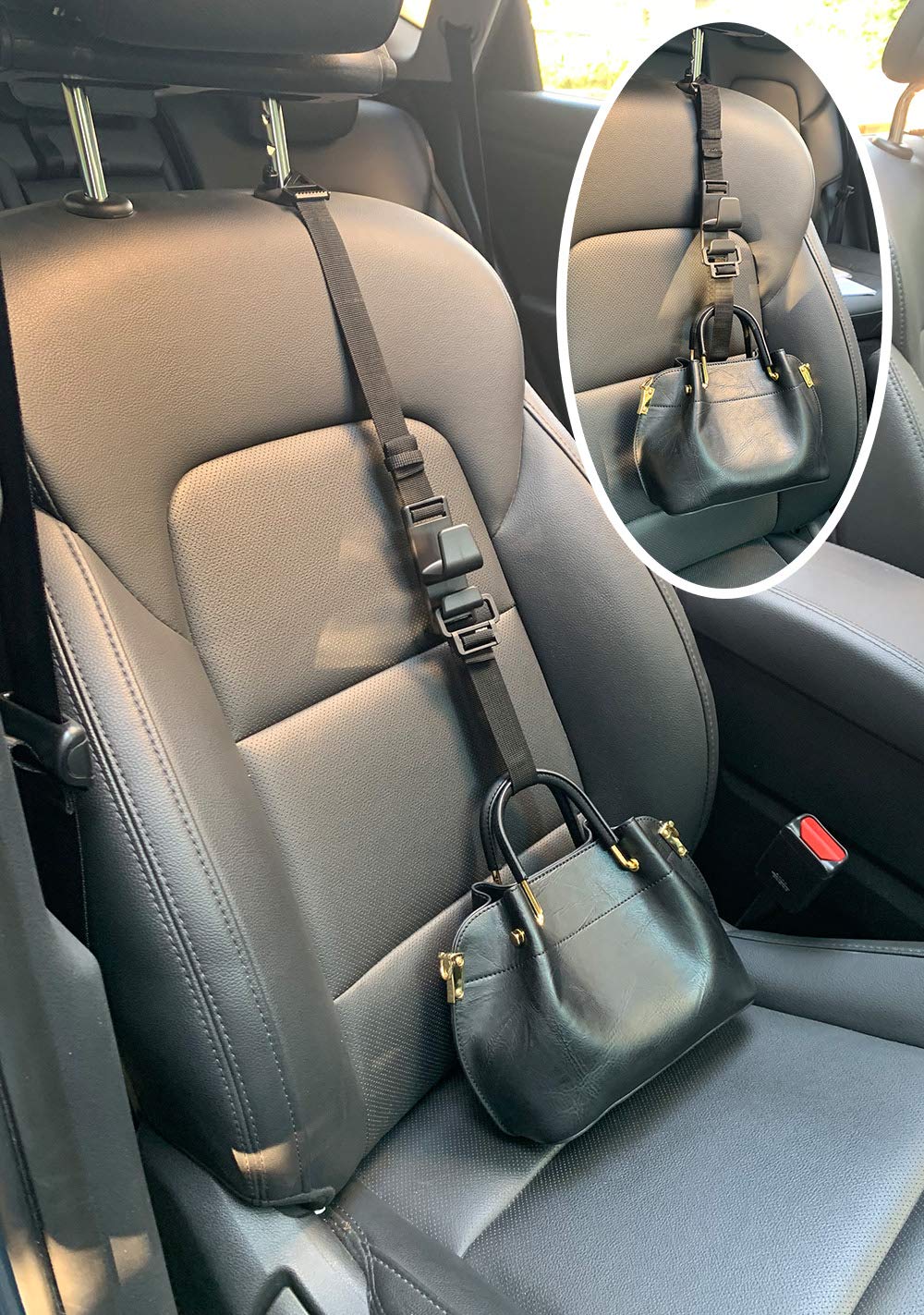 Teocenka hooks keep groceries off the car floor