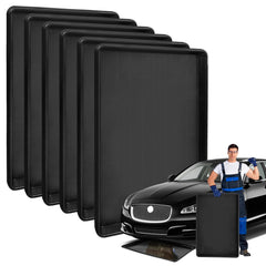 Teodute extra-large oil drip pan under car catches spills and protects surfaces