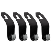 Teoenix leather headrest hook with 360-degree rotation for versatile hanging options.