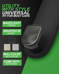 Teoenix purse hanger in action keeps bags secure while you drive.