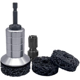 TEOFix wheel hub cleaning kit pads close-up for rust removal and prep