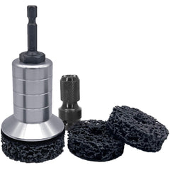TEOFix wheel hub cleaning kit pads close-up for rust removal and prep