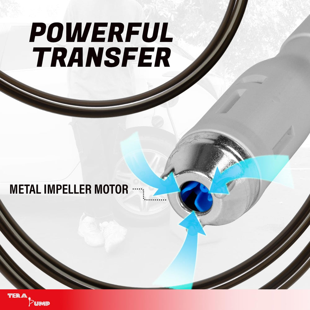 TERA PUMP 5th Gen 2.7 GPM enables faster fuel transfers.
