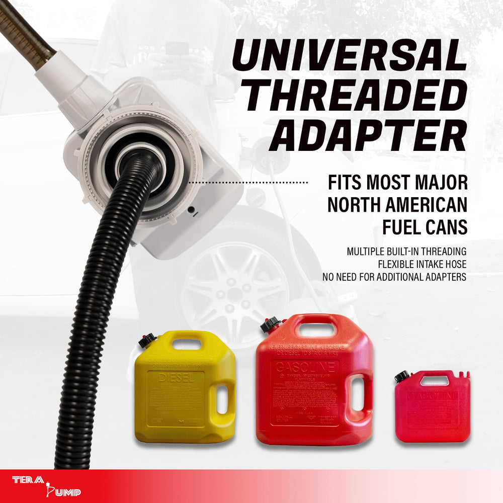 TERA PUMP 5th Gen auto stop sensor helps prevent spills.
