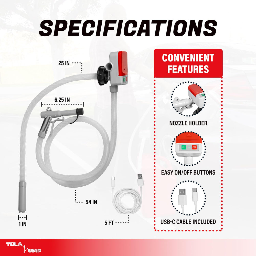 TERA PUMP adapters pack fits most North American cans.