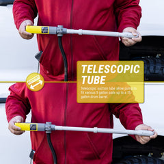 TERA PUMP adjustable suction tube 15–20 inches fits multiple can sizes
