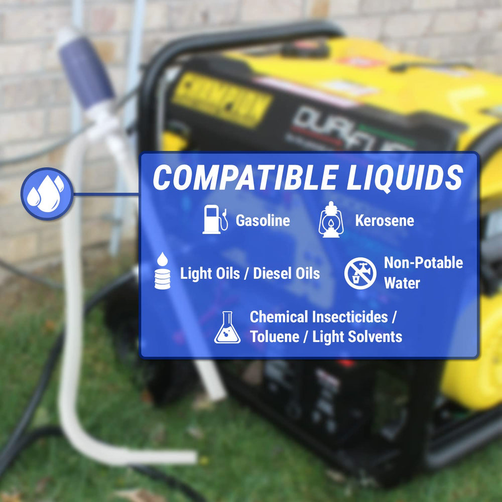 TERA PUMP requires no electricity, ideal for emergencies or away from outlets.