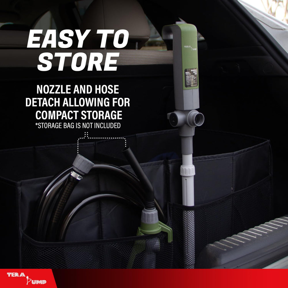TERA PUMP 2.7 GPM flow enables quick, flexible fueling and transfer