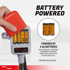 TERA PUMP TRFA03-XL no-spill nozzle minimizes spills with auto-stop and grip switch.