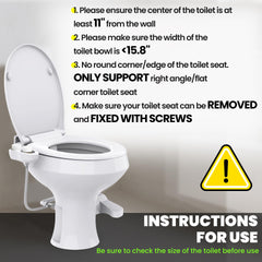 Terapaton RV Bidet provides adjustable water pressure for personalized cleaning