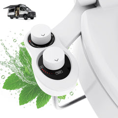 Terapaton RV Bidet with narrow-fit design for compact camper toilets