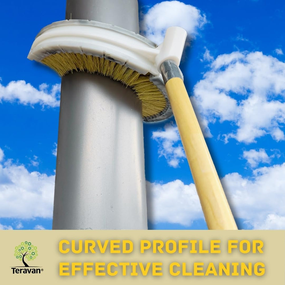 Teravan in-action truck exhaust cleaning showing scrubbing versatility.
