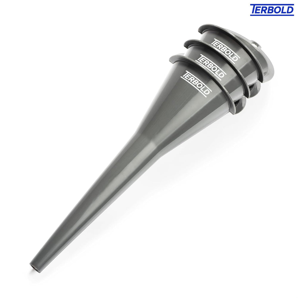 Terbold durable plastic funnels resist cracking during drops and temperature shifts
