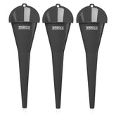 Terbold oil funnel 3-pack nesting keeps fluids organized for quick automotive oil changes