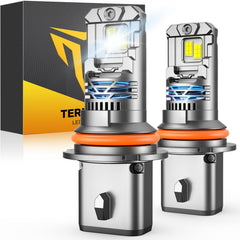Termitor 7th-Gen HB5 LED bulbs pack close-up showing premium CSP chips for brightness