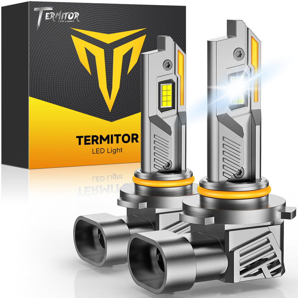 Termitor 9005/HB3 fog light bulbs main image showing compact, quick-install design.