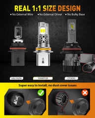 Termitor 9007 HB5 beam-pattern visual enhances street-to-street visibility