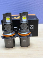 Termitor Brightest 9007 HB5 cool white 6500K light for sharp night visibility.