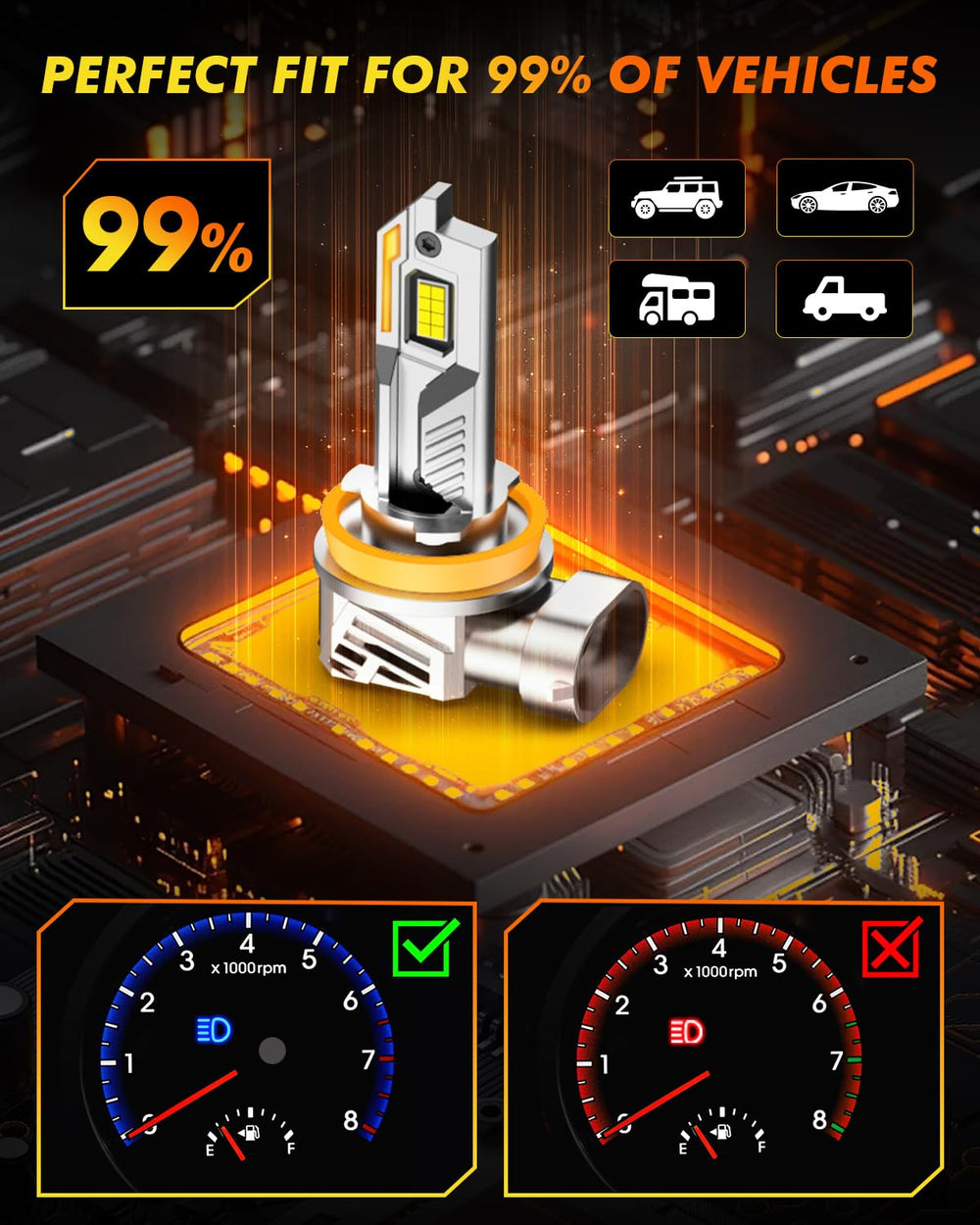 CBNBUS driver compatibility reduces flicker across many vehicle models.