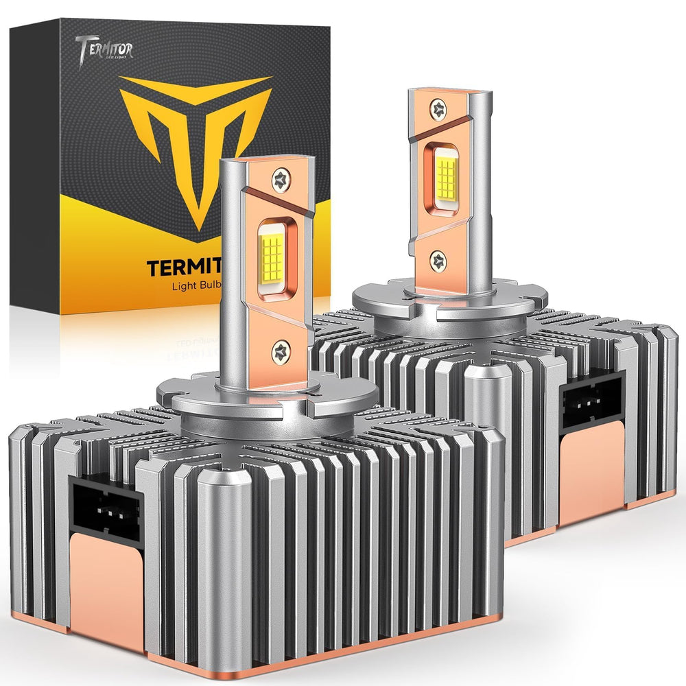 Termitor D5S bulbs front view with 80,000LM high-intensity illumination.