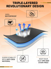 TESFEEL machine-washable cover keeps seats fresh after sports or travel