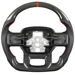TESFEEL real carbon fiber steering wheel for F-150 enhances sport interior style