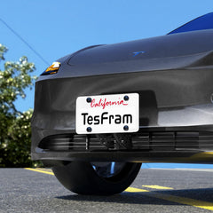 CNC precision frame provides a tight fit on Tesla Model 3