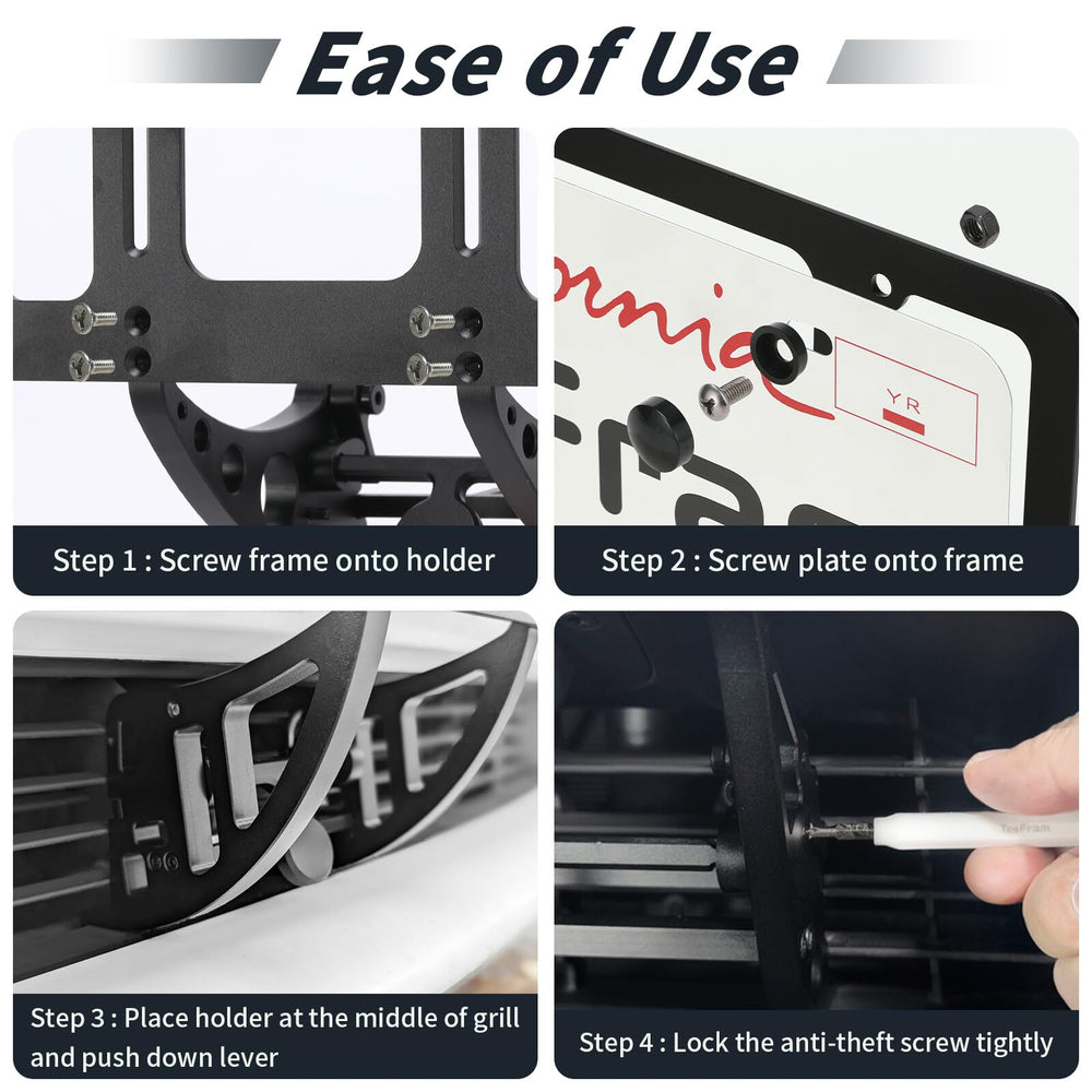 TesFram weatherproof anodized aluminum frame resists rust